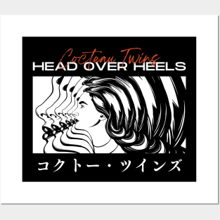 Cocteau Twins - Head over Heels // Original Artwork Retro Style Fan Art Posters and Art